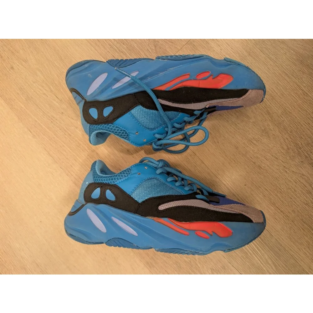 Adidas Yeezy Boost 700 Hi-Res Blue Black Sneakers 6.5 (Big Boy) / Women's 8